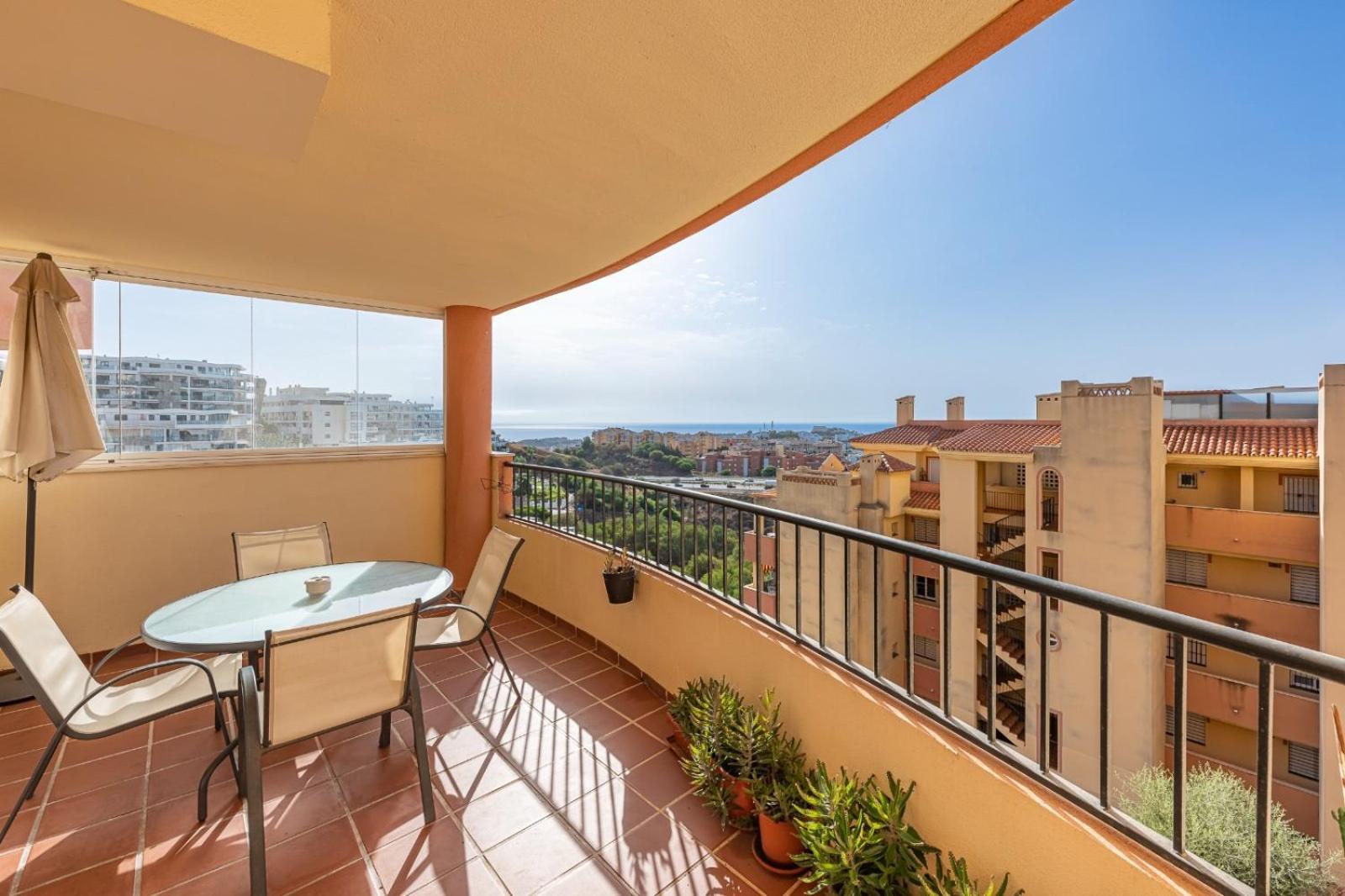 Apartamento Acogedor Con Vista Al Mar Málaga Buitenkant foto